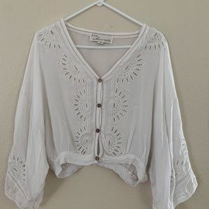 Vintage Havana Eyelet Lace Blouse